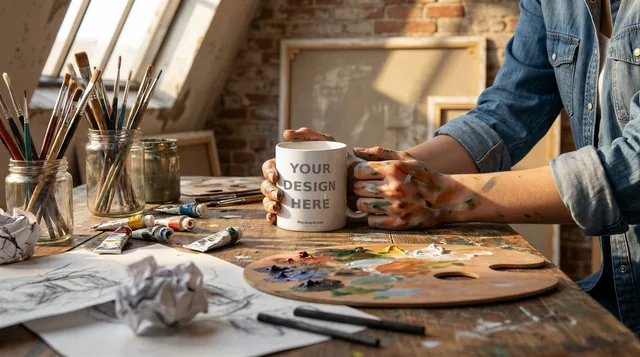 Mug Mockup Held in Hand Bundle | 20 Lifestyle PSD Smart Object Templates 11oz | Model Holding Coffee Mug Mock Up Instant Download